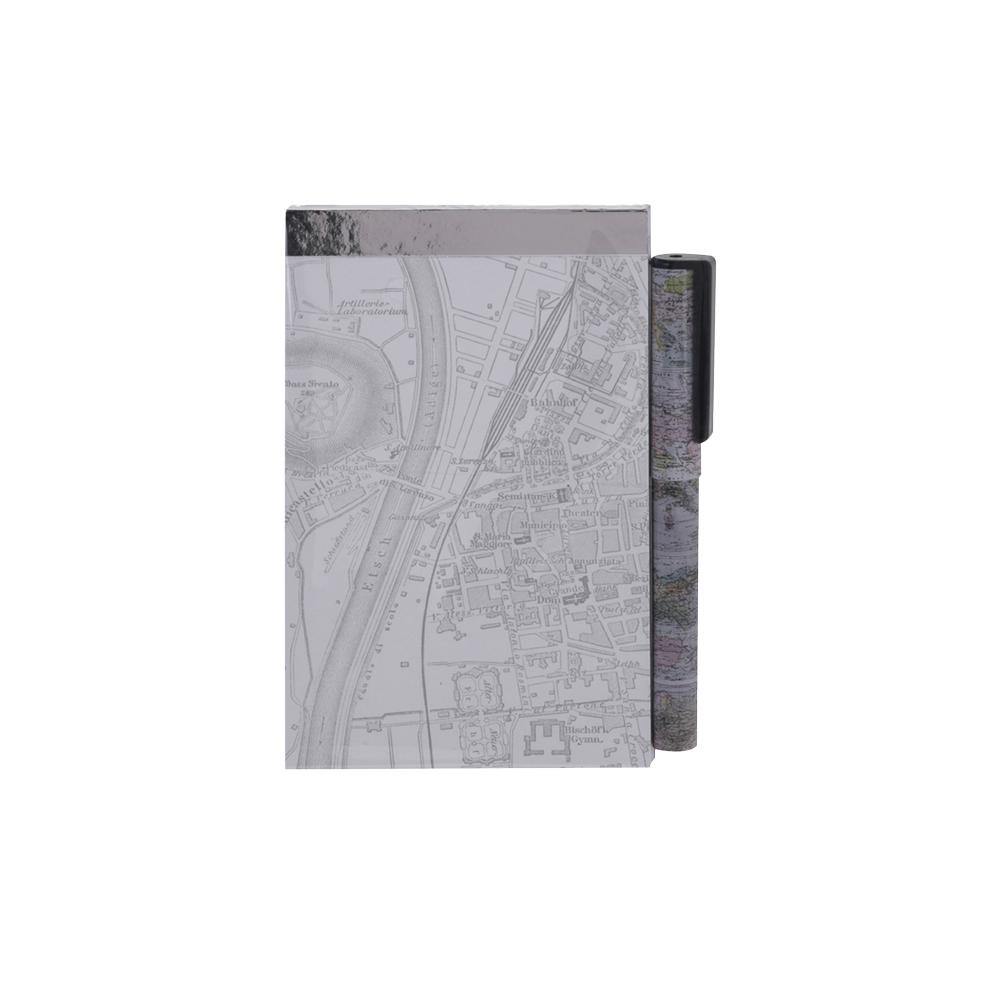 Notebook With Ballpoint Pen Set | map