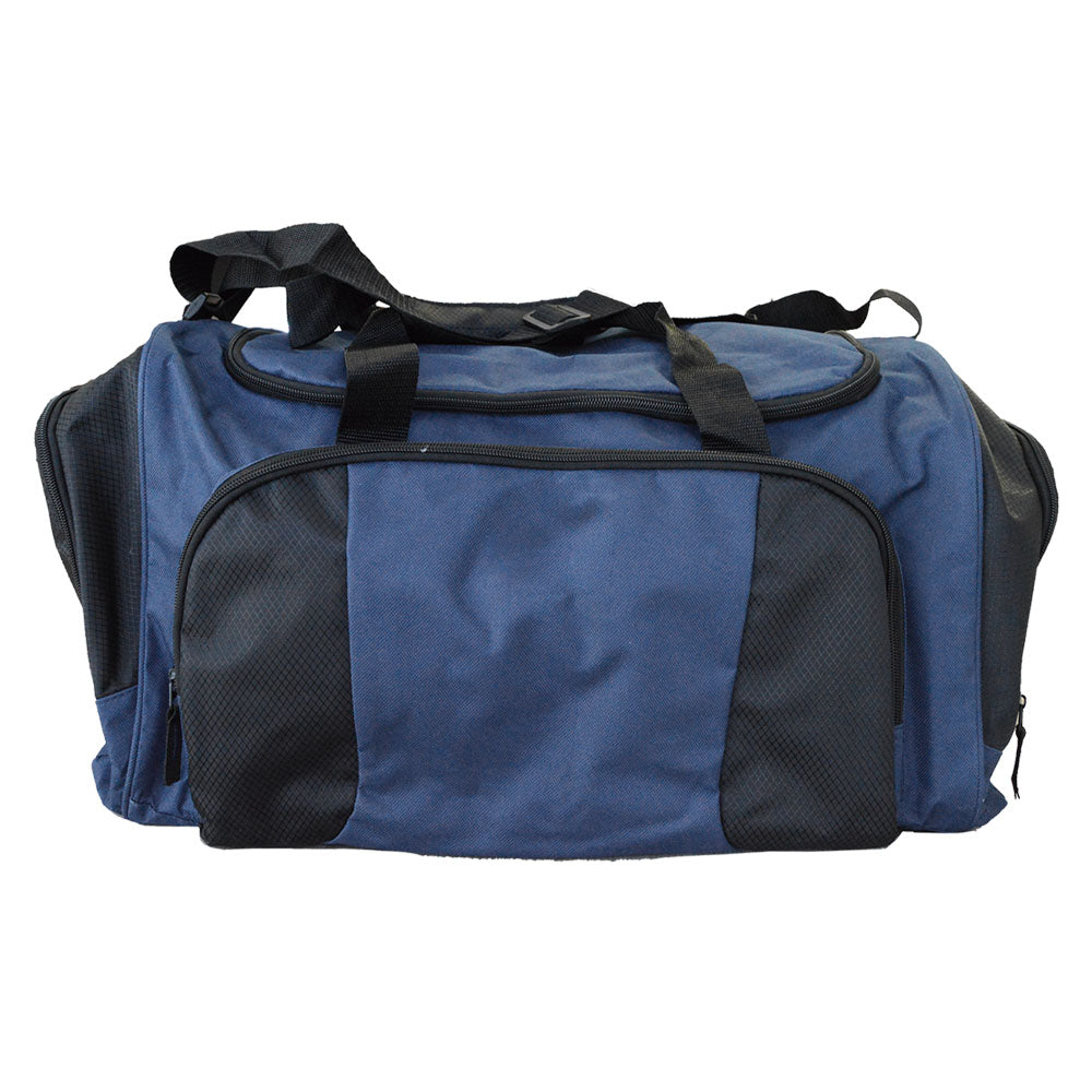 Navy Sports Duffel Bag with Shoe Compartment
