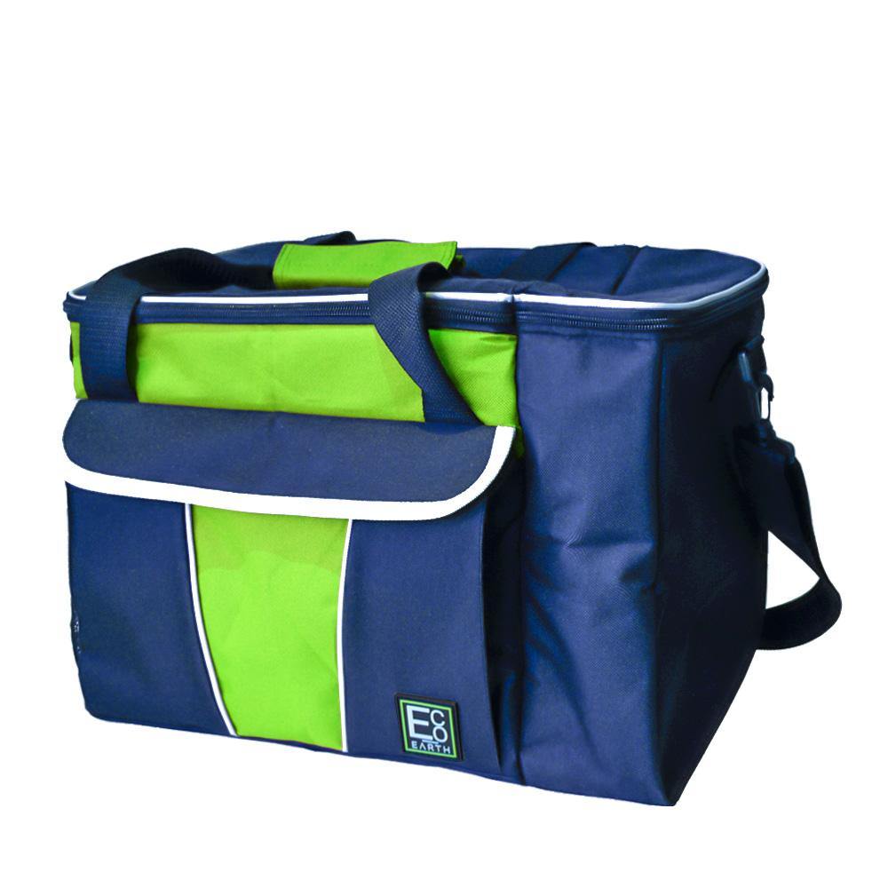 Insulated Cooler Bag with 2 x Side by Side Pockets and Carry Handles - 48L