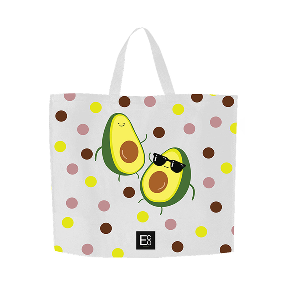 Reusable Shopper Bag - Non-Woven- Avocado Design