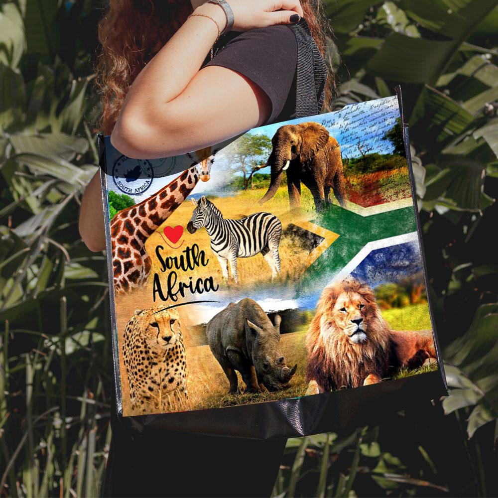 South Africa Reusable Laminated Shopping Bag | 100GSM, 28L