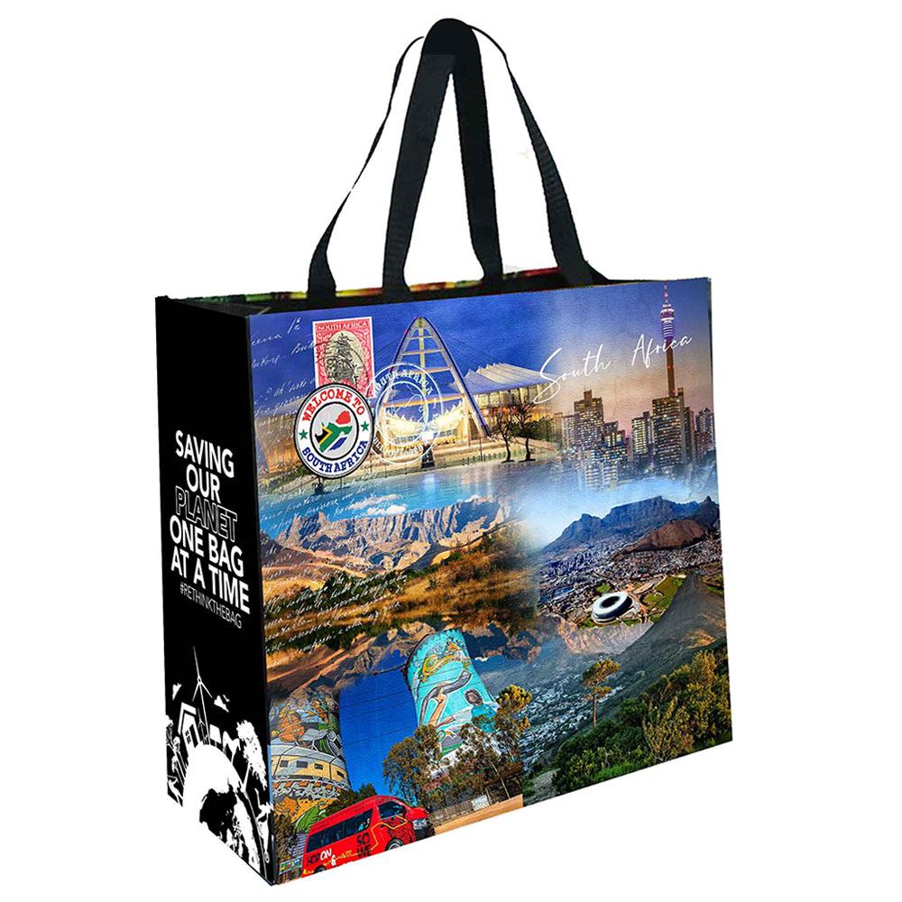 South Africa Reusable Laminated Shopping Bag | 100GSM, 28L