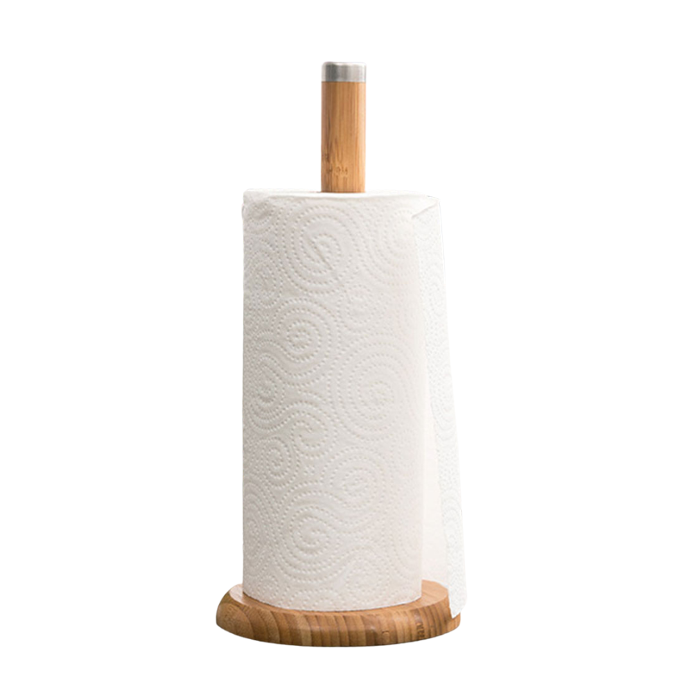 Bamboo Kitchen Roll Holder - Eco-Friendly - 32cm