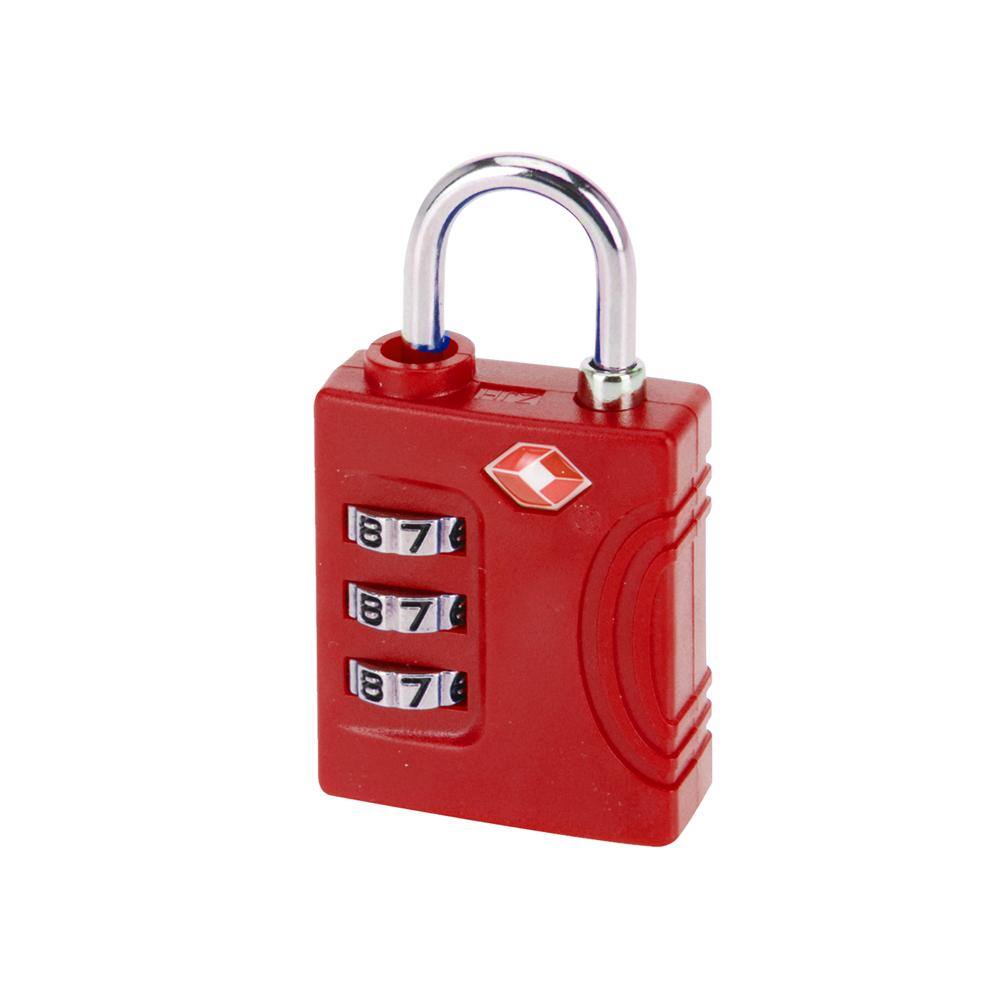 3 Dial Combination TSA Lock | Red