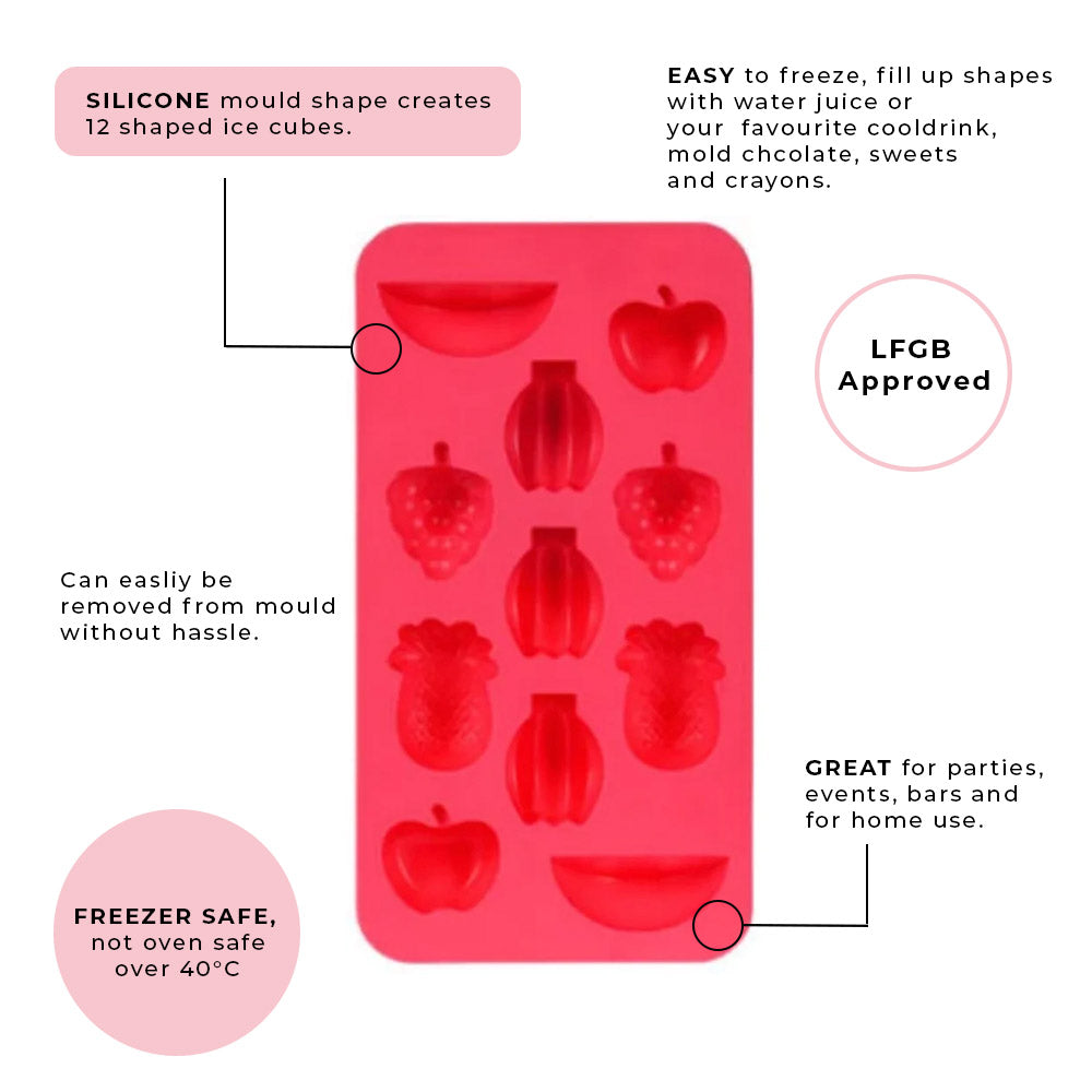 Bandeja para moldes para cubitos de hielo - Silicona - En diseños variados